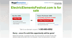 Desktop Screenshot of electricelementsfestival.com